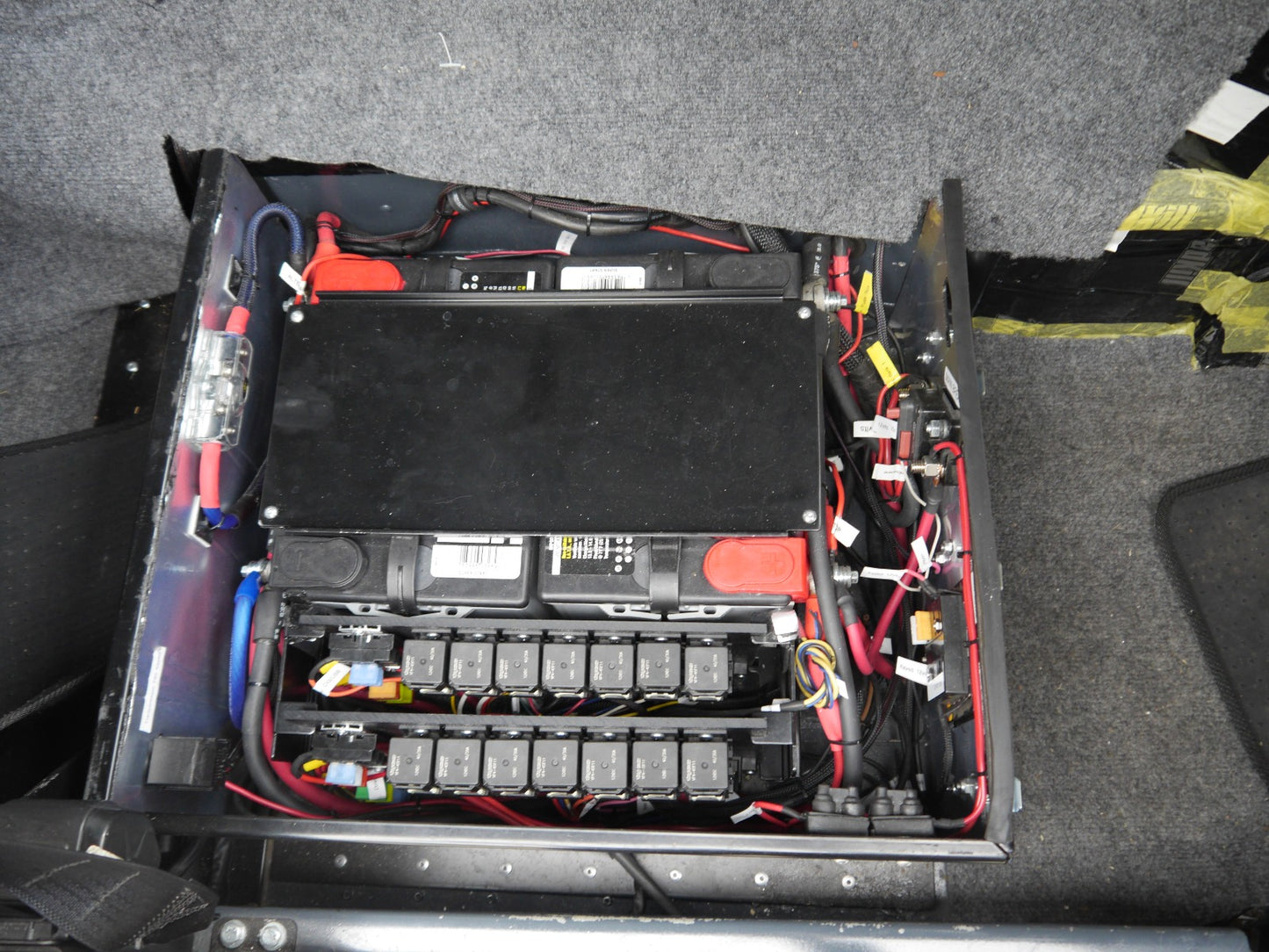 Seat base, Passenger front, battery box enclosure