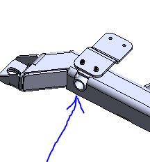Transmission linkage pass through and mount.