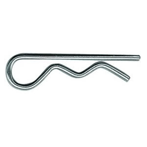 ZINK PLATED HITCH PIN CLIP .100 WIRE